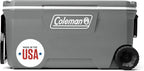 Coleman Classic Series Insulated Wheeled Cooler, 100-Quart, Rock Grey - Wheeled