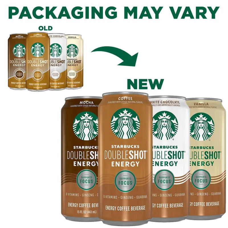 Starbucks Doubleshot Vanilla Espresso Energy Drink 15 oz, 12-Pack Cans