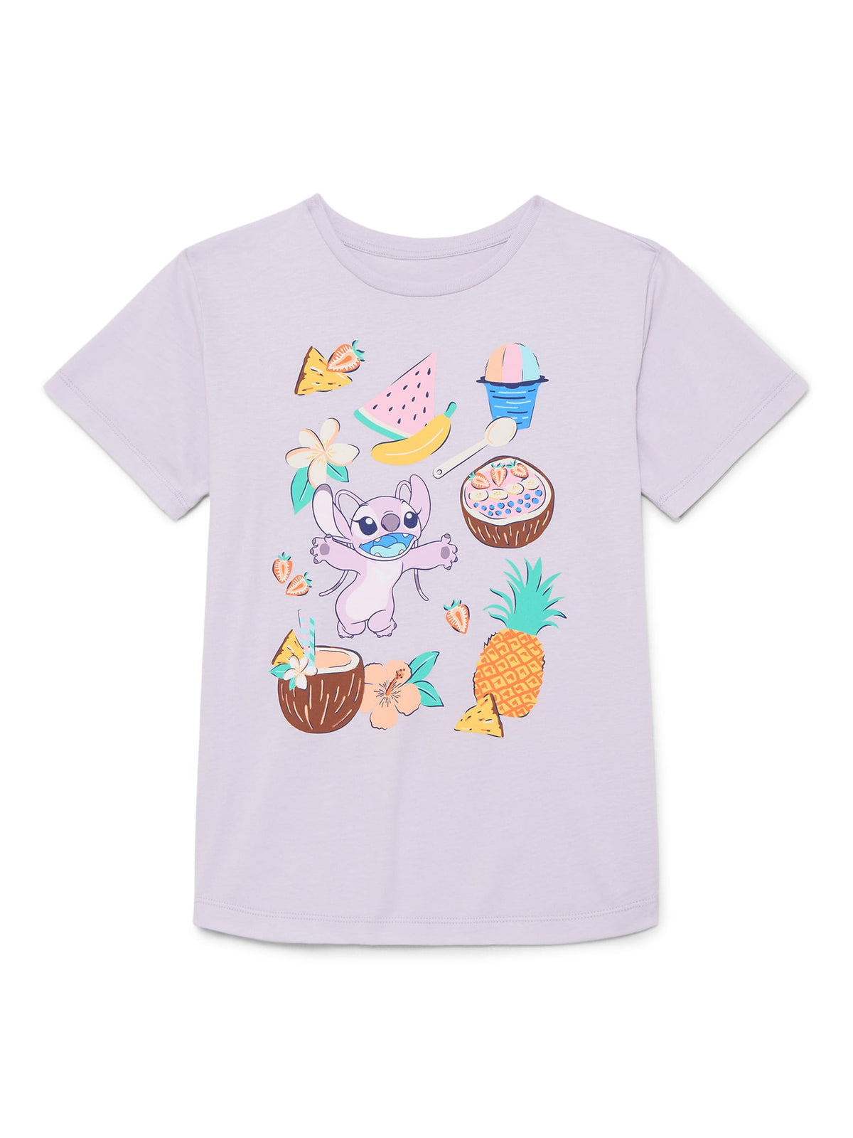 Hello Kitty Animal Print Girls Short Sleeve Graphic T-Shirt, Sizes 4-16