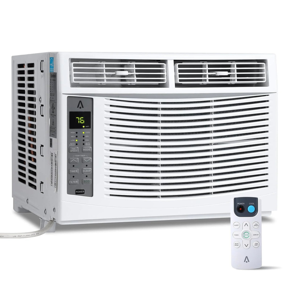 6,000 BTU 115V Window Air Conditioner With Reusable Filter - Cools Rooms Up To 250 Sq. Ft.