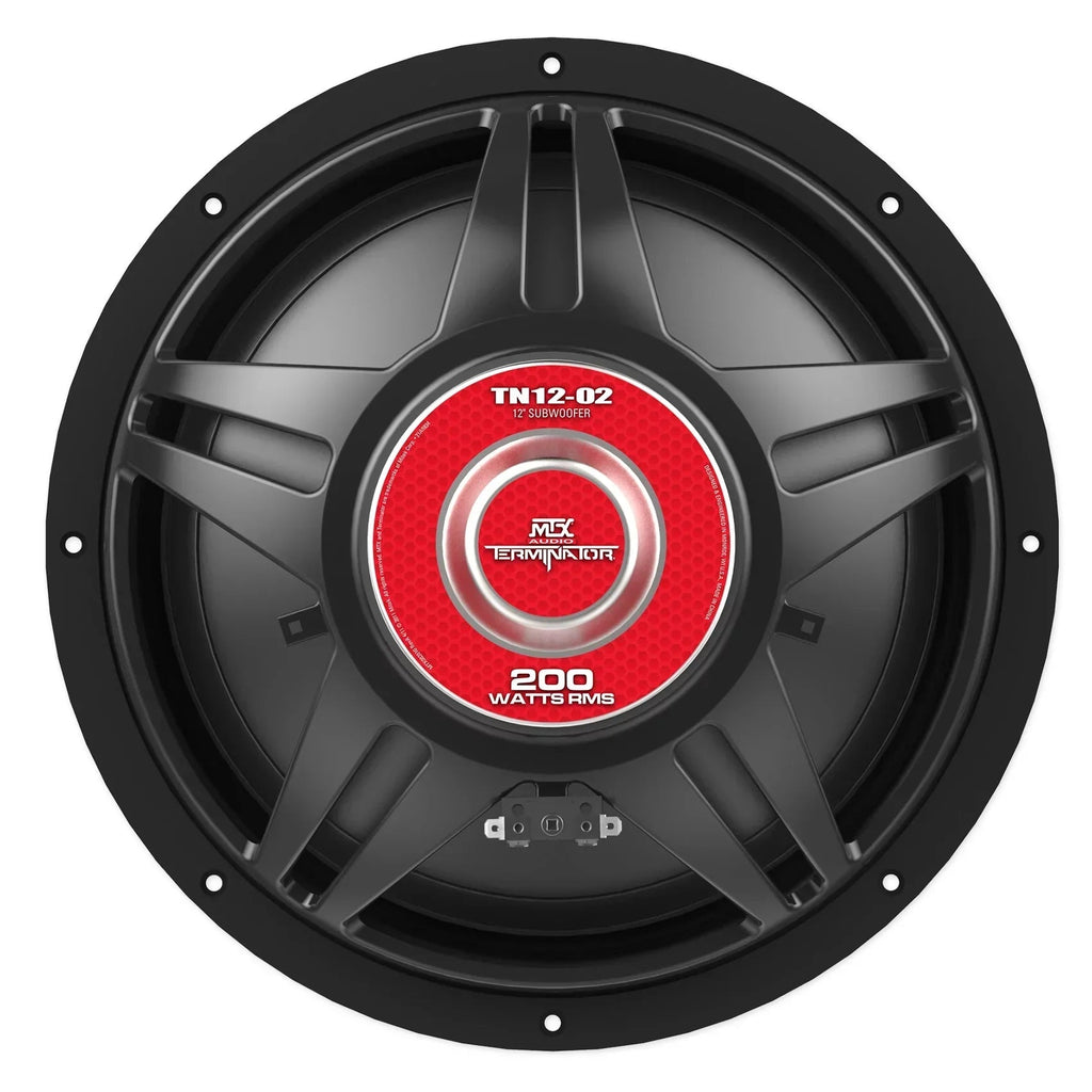 MTX Terminator TN12-02 12" 400 Watt Car Audio Subwoofer With Rockville RS12 Sealed Enclosure