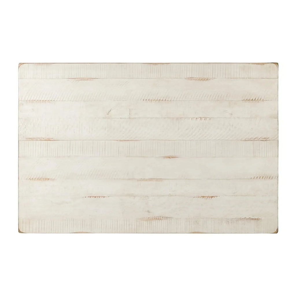 Bowery Hill Solid Wood Barn Door Coffee Table - Antique White