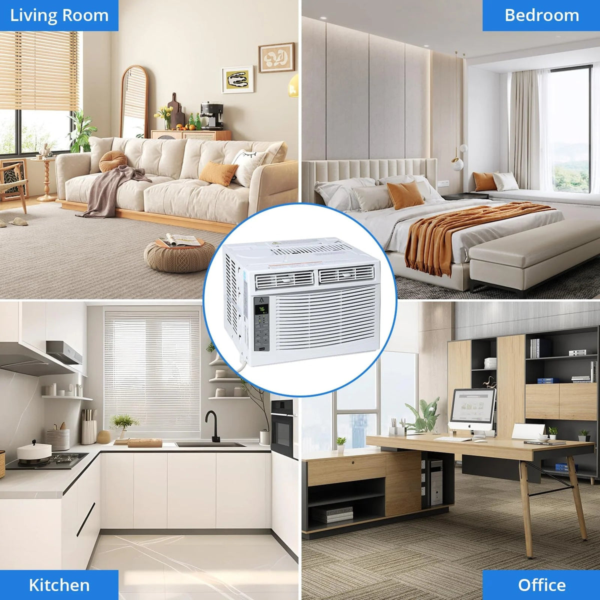 6,000 BTU 115V Window Air Conditioner With Reusable Filter - Cools Rooms Up To 250 Sq. Ft.