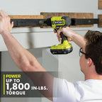 RYOBI 18V ONE+ 2-Tool Combo Kit - 1/2" Drill/Driver and 1/4" Impact Driver