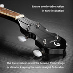 Vangoa 5-String 38 Inch Resonator Banjo Kit, Brown - VBJ-40