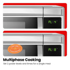 Chefman Countertop Microwave Oven, 0.9 Cu Ft, 900 Watts, Stainless Steel - CRJ55-SS-9