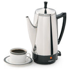 Presto Stainless Steel Percolator Coffee Maker, 2 to 12 Cups, Silver