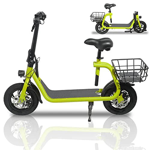 SEHOMY Electric Scooter With Seat, 450W 8.0Ah Battery, 20-Mile Range, 15.5 Mph