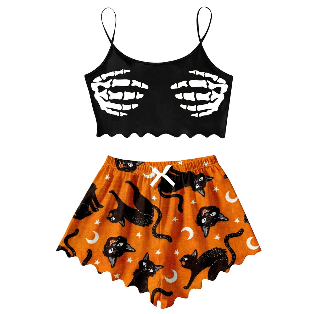 Pajamas For Women Set Halloween Cozy 2 Piece Outfit Soft Comfortable Sleepwear Loungewear Nightwear Nightclothes Homewear