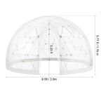 KFFKFF Outdoor Dome Tent, 9.5 Ft Clear PVC - GB-DOME-9.5