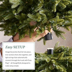 Balsam Hill Artificial Christmas Tree 7.5ft Pre-Lit Classic Blue Spruce With 1000 Clear Incandescent Lights