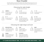Balsam Hill Artificial Christmas Tree 7.5ft Pre-Lit Classic Blue Spruce With 1000 Clear Incandescent Lights