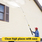 JANZ Telescoping Pressure Washer Wand, 24FT Aluminum With 7 Nozzles And Brush - TW-004