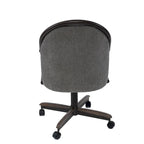 Casual Dining Cushion Swivel-and-Tilt Rolling Caster Chair, 38 Inches H x 24 Inches W x 22 Inches D