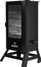 Masterbuilt 40 inch Digital Electric Smoker With Window, Legs, 4 Racks, Black